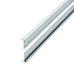 Co-pro - Trapprofiel PVC Zilver Achterzijde onder- en bovenprofiel van 11x20mm - lengte 270cm