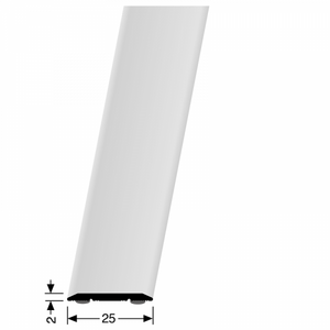 Dilatatieprofiel 442 zelfklevend 25 mm RVS geborsteld - 442 - 300cm - afbeelding 1