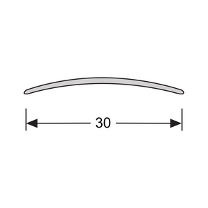 Dilatatieprofiel zelfkl. 30 mm alu brons - 270 cm - afbeelding 2