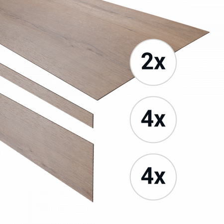 Douwes Dekker - PVC traptreden set Gemberkoek 78901 - 45,7 x 152,4 cm (4 st.) (PVC) - afbeelding 1