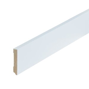 Gelakte plint 70x12 - Amsterdam extra wit RAL 9016 - afbeelding 1