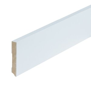 Gelakte plint 90x15 - Amsterdam extra wit RAL 9016