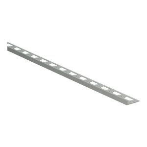 Küberit - In-egaliseer eindprofiel tot 4,5mm PVC zilver (250 cm) - afbeelding 1