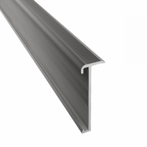 Küberit - Trapneusprofiel 845 RVS/ Edelstaal 14x43mm t.b.v. 2-3mm PVC - 300cm