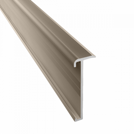 Küberit - Trapneusprofiel 845 Zand 14x43mm t.b.v. 2-3mm PVC - 300cm - afbeelding 1