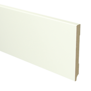 MDF Moderne plint 120x12 voorgelakt RAL9010 - lengte 240cm