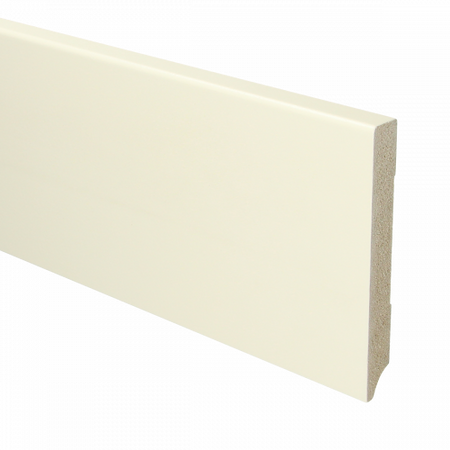 MDF Moderne plint 120x15 voorgelakt RAL9001 - lengte 240cm