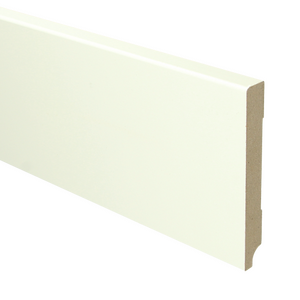MDF Moderne plint 120x15 voorgelakt RAL9010 - lengte 240cm