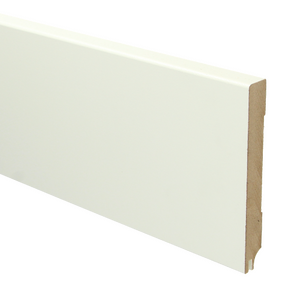 MDF Moderne plint 120x15 voorgelakt RAL9010 + uitsparing - lengte 240cm