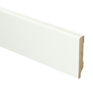 MDF Moderne plint 55x9 wit voorgelakt RAL9016 - lengte 240cm