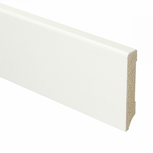 MDF Moderne plint 70x12 voorgelakt RAL9016 - lengte 240cm