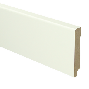 MDF Moderne plint 90x15 voorgelakt RAL9010 - lengte 240cm