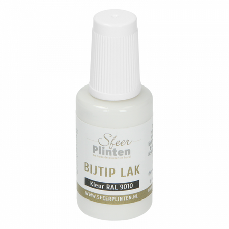 Sfeerplinten bij-tip-lak RAL9010 - 20ml - afbeelding 1