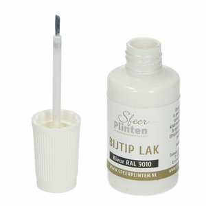 Sfeerplinten bij-tip-lak RAL9010 - 20ml - afbeelding 2