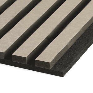 Silentlines lattenwand taupe - 2600x526x22mm - afbeelding 2