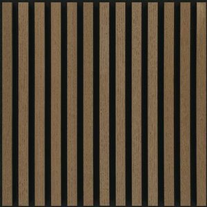 Silentlines lattenwand tegel geolied eiken - 2 tegels van 553x553x22mm