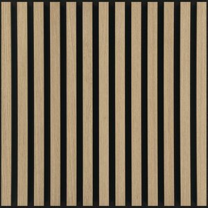 Silentlines lattenwand tegel licht eiken - 2 tegels van 553x553x22mm