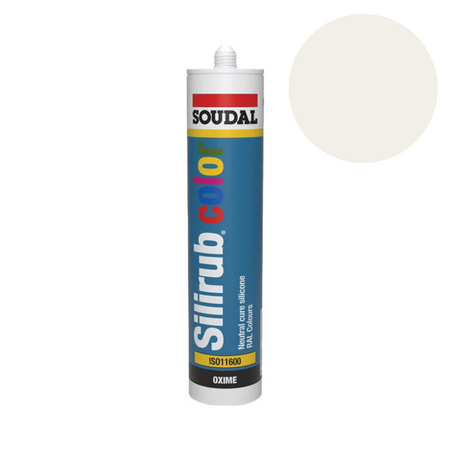Soudal - Siliconenkit RAL9010 wit 300 ml - afbeelding 1