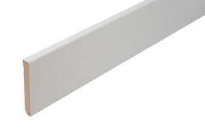 Stijlplint Blok Witfolie 12x100mm - lengte 240cm