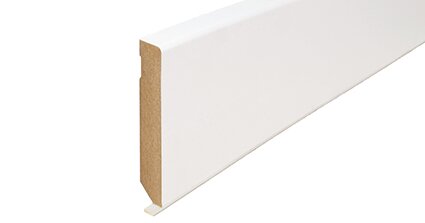 Stijlplint Blok Witfolie Akoestiek (Vito Band) 16x100mm - lengte 250cm