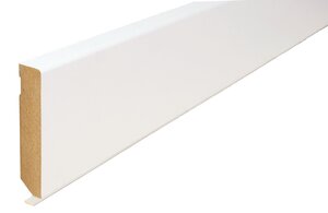 Stijlplint Blok Witfolie Akoestiek (Vito Band) 16x78mm - lengte 250cm