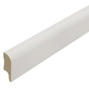 Stijlplint Koloniaal Witfolie 18x80mm - lengte 240cm